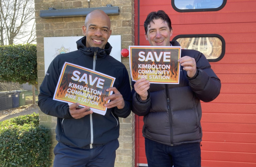 Campaigning to save Kimbolton Community Fire Station